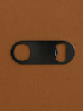 Black bar blade bottle opener blank, ready for laser engraving